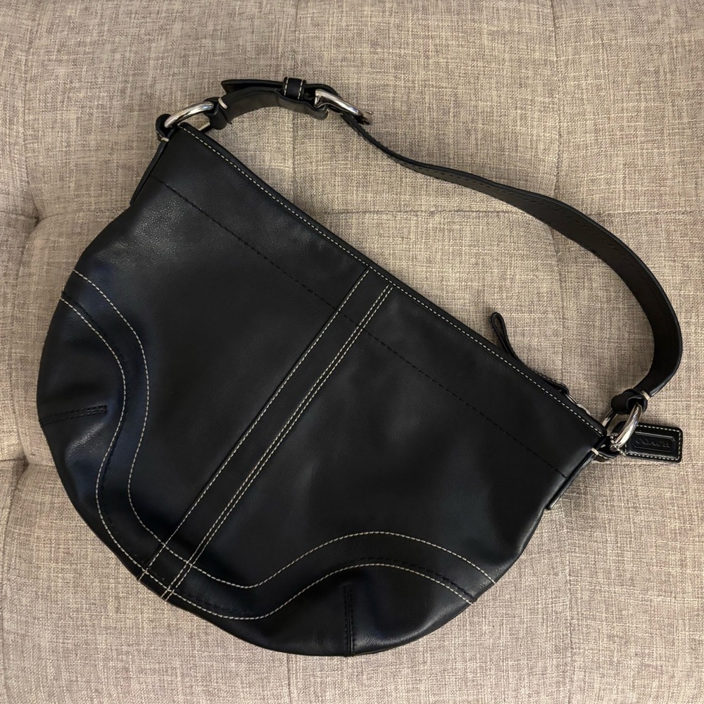 Coach Y2K SoHo Hobo Black Shoulder Bag